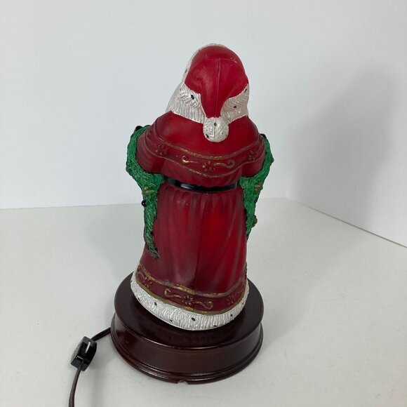 Vintage Merck 1997 Old World Christmas Handpainted Glass Bountiful Santa Light 6 - Picture 7 of 11